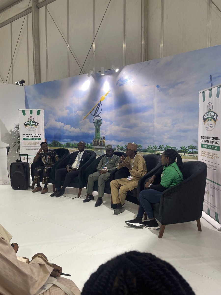 It was a great week in Sharm Sheik, Egypt as I represent the voice of Nigerian youth at the ongoing United Nations Conference of Parties(COP27), the Nigerian delegation, including the honorable ministers of environment and youth, Director General Budget, permanent secretary...