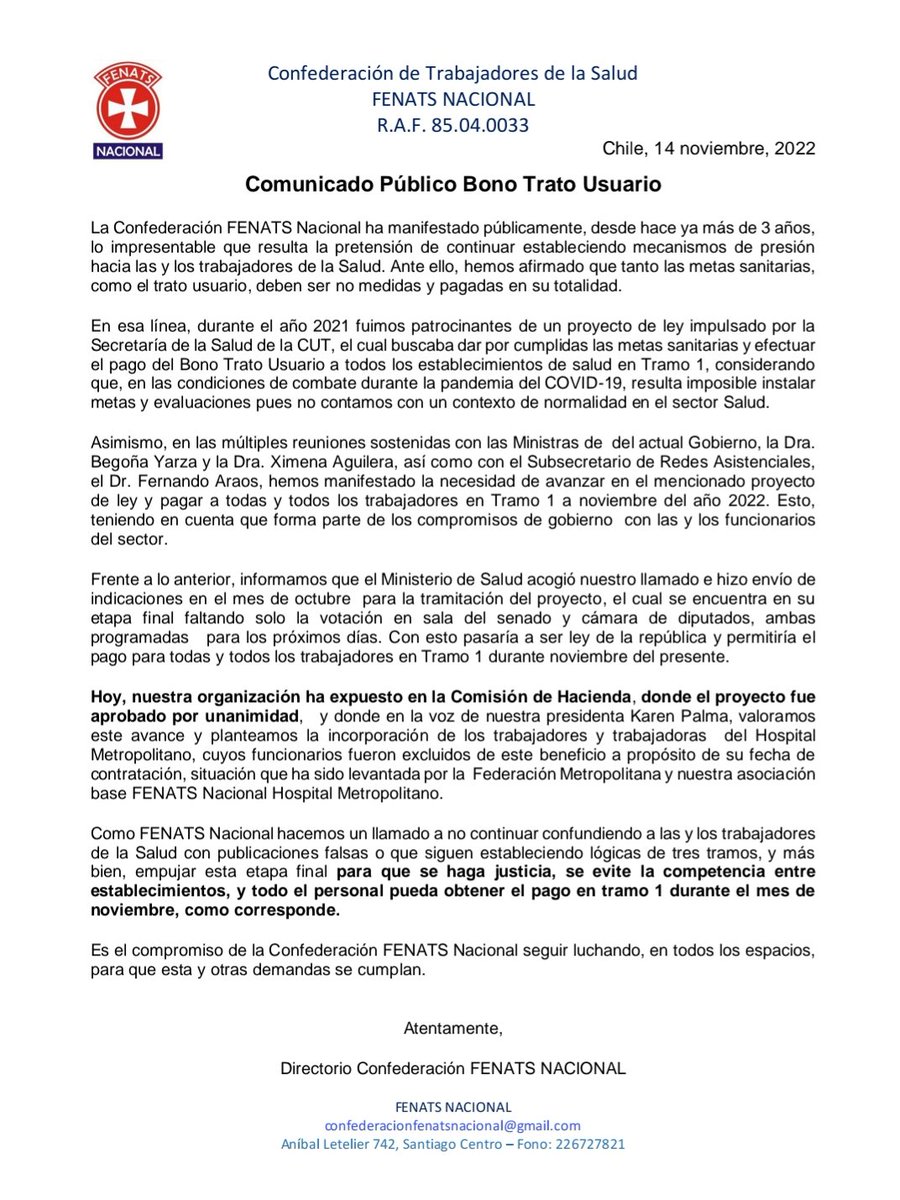 FENATS NACIONAL tweet media