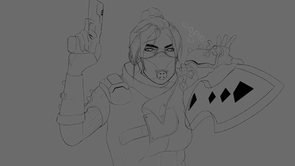 codiebraid's tweet image. wraith sketch ive yet to finish #ApexLegends #ApexLegendsFanart #Wraith