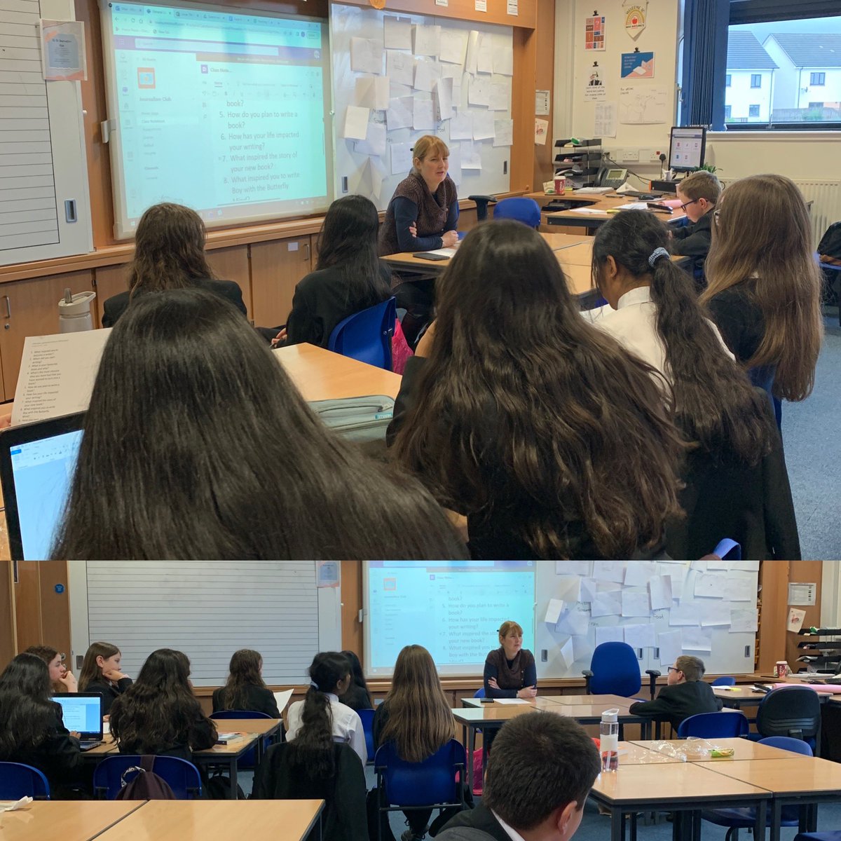 Bearsden Academy Library (@bearsdenlibrary) on Twitter photo Happy #BookWeekScotland !
Last Monday, author Victoria Williamson was interviewed by our BGE Journalism Club about writing. Our young writers were grateful and took serious notes! Thanks again for answering their questions <a href="/strangelymagic/">Strangely Magical</a> Happy #BookWeekScotland !
Last Monday, author Victoria Williamson was interviewed by our BGE Journalism Club about writing. Our young writers were grateful and took serious notes! Thanks again for answering their questions <a href="/strangelymagic/">Strangely Magical</a>