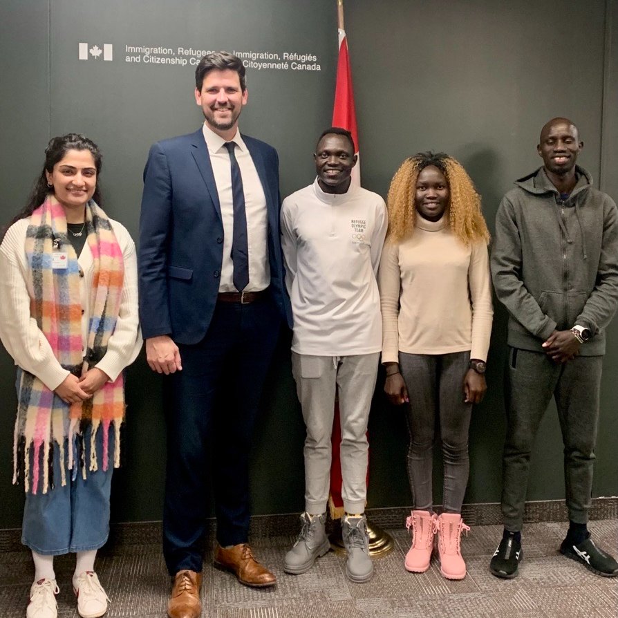 Four incredible #refugee Olympic athletes who have made history through <a href="/WorldUniService/">WUSC - EUMC</a>'s Student Refugee Program 💪.

Thanks to Canada 🇨🇦 for supporting this innovative program. <a href="/SeanFraserMP/">Sean Fraser</a> <a href="/CitImmCanada/">IRCC</a>  <a href="/sheridancollege/">sheridancollege</a> <a href="/CentennialEDU/">Centennial College</a>