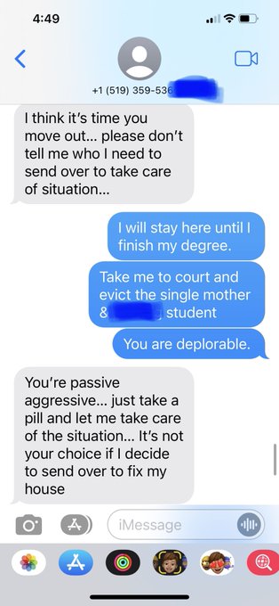 Uhm my landlord blocked my number. 🤣 #illegal orrrrr is that cool in @fordnation - landlord tenant board<a href="/tag/illegal"class="tags">#illegal</a><a href="/tag/blackmold"class="tags"><span>#blackmold</span></a>