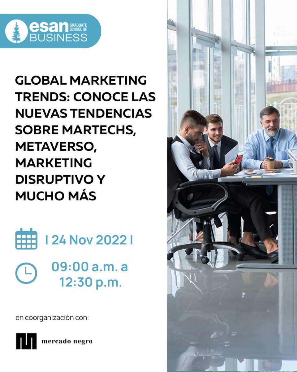 mercado_negro's tweet photo. El mayor desafío que tienen las empresas es conocer en qué tipo de tecnología invertir y para ello es necesario identificar sus fortalezas y debilidades. El Global Marketing Trends es el espacio ideal para conocer esta información. ¡Inscríbete ya! ▼► https://t.co/TkmnVwiPHk https://t.co/AFaJsda8a4