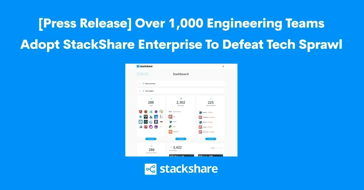 stackshareio's tweet image. Already adopted by over 1000 engineering teams, StackShare Enterprise helps teams defeat tech sprawl with real-time tech stack intelligence.
stackshare.io/enterprise
#StackShareEnterprise #techstackintelligence