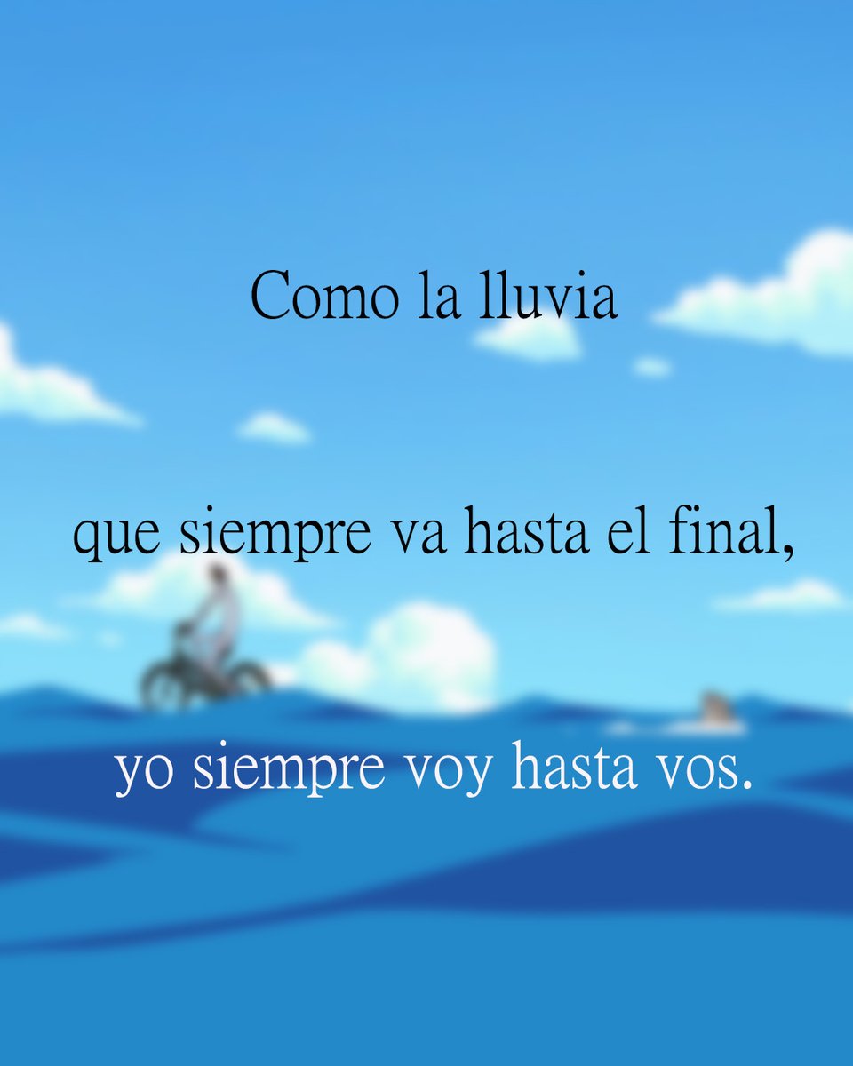 bat9suri's tweet photo. Como la lluvia
que siempre va hasta el final,
yo siempre voy hasta vos.

One Piece E228 - ¡Un duelo entre la goma y el hielo! Luffy contra Aokiji

#poema #poesía #frases #citas #texto #literatura #bat_suri

#LUN_MIR_VIE https://t.co/Yd2qmUinlB