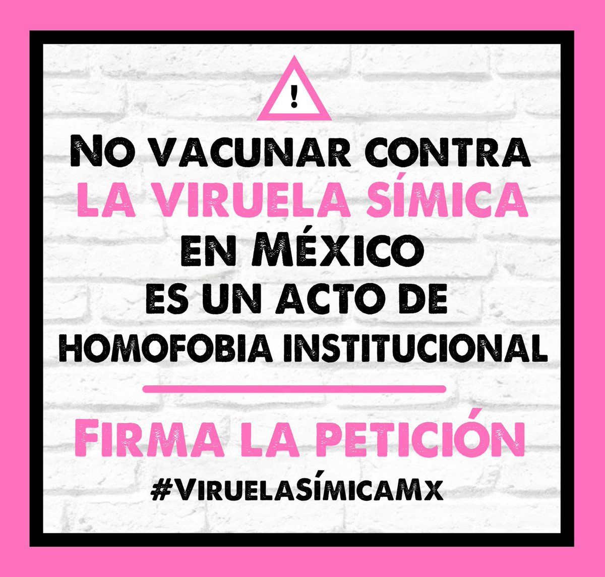 consejocvih's tweet photo. Desde este Consejo, hacemos un llamado a las autoridades de la @SSalud_mx a que escuchen a la población mayormente afectada por viruela símica en México. La vacuna tiene que ser una realidad muy pronto. Aquí van las firmas: https://t.co/oTbtHJ04Kq https://t.co/kZkW5y9aMY