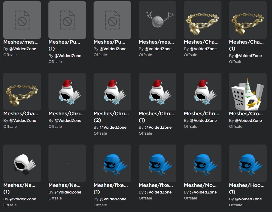 Roblox MASS BANNED random UGC accessories 