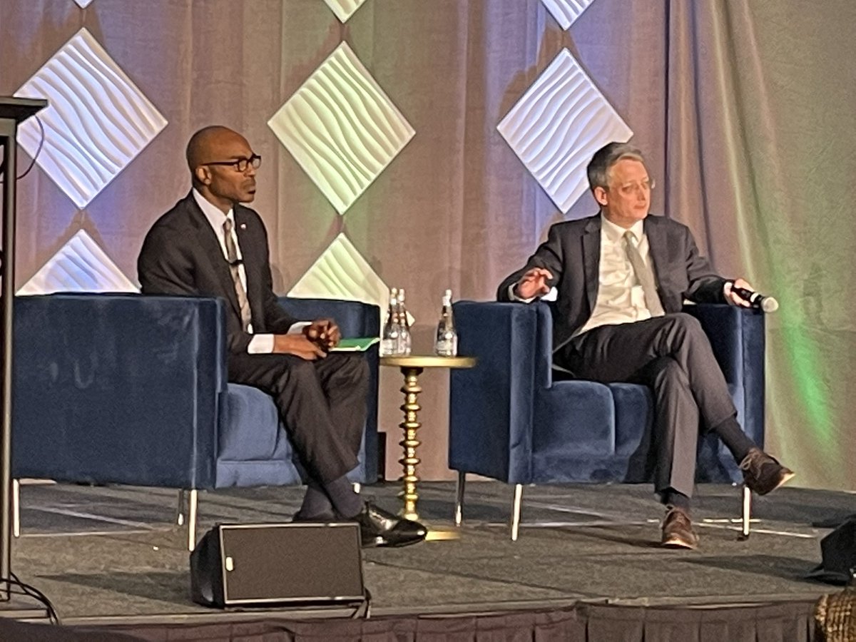 “We need more investment in higher education, and we must embrace a  culture of helping more students succeed,” @UnderSecKvaal at the #AASCU22 afternoon plenary session with <a href="/JT_Minor/">James T. Minor, Ph.D</a>