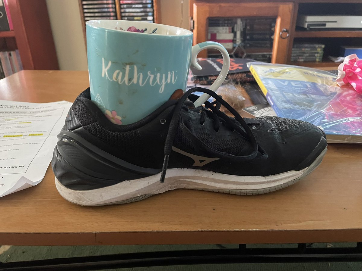 This morning my coffee is a shoey.