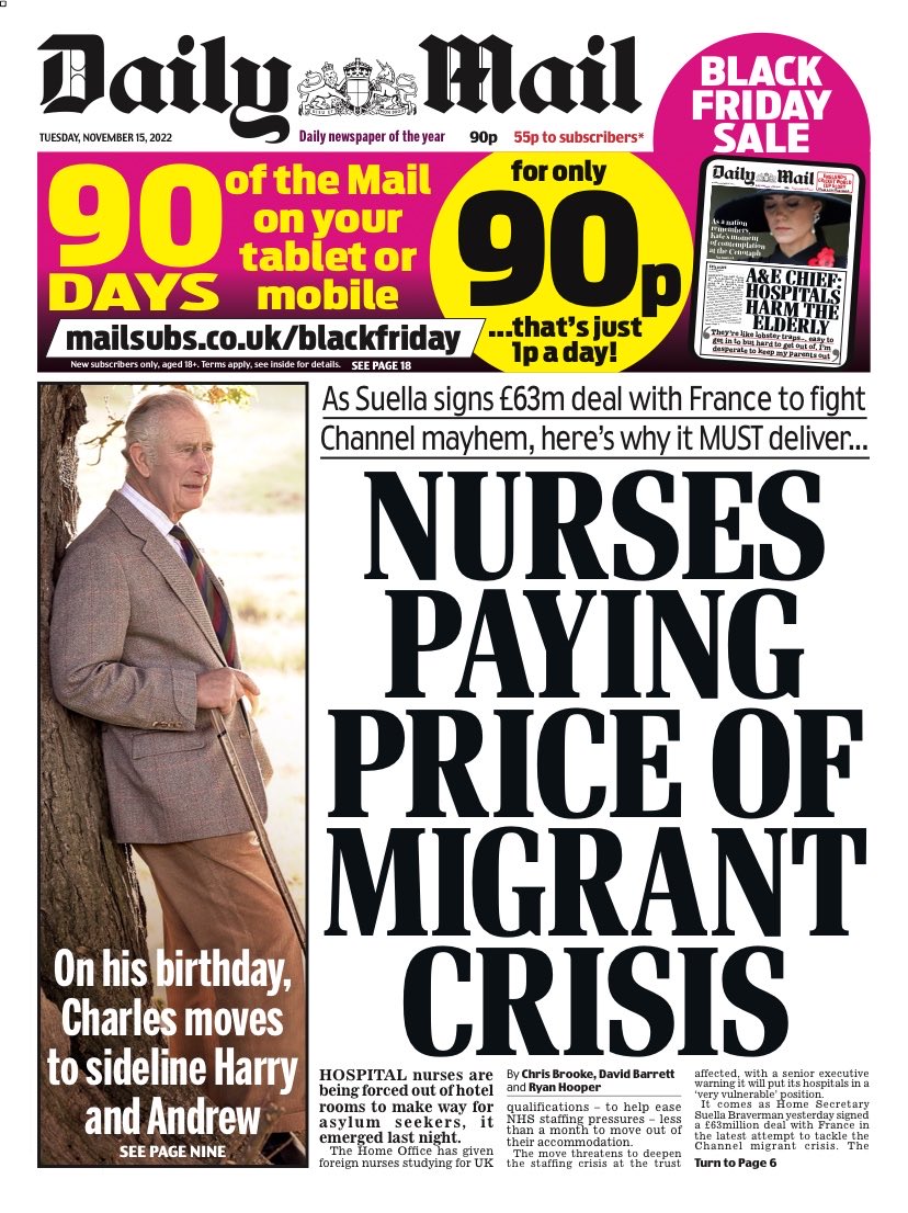 70,000 NHS nurses *are* migrants. We'd be screwed without them.