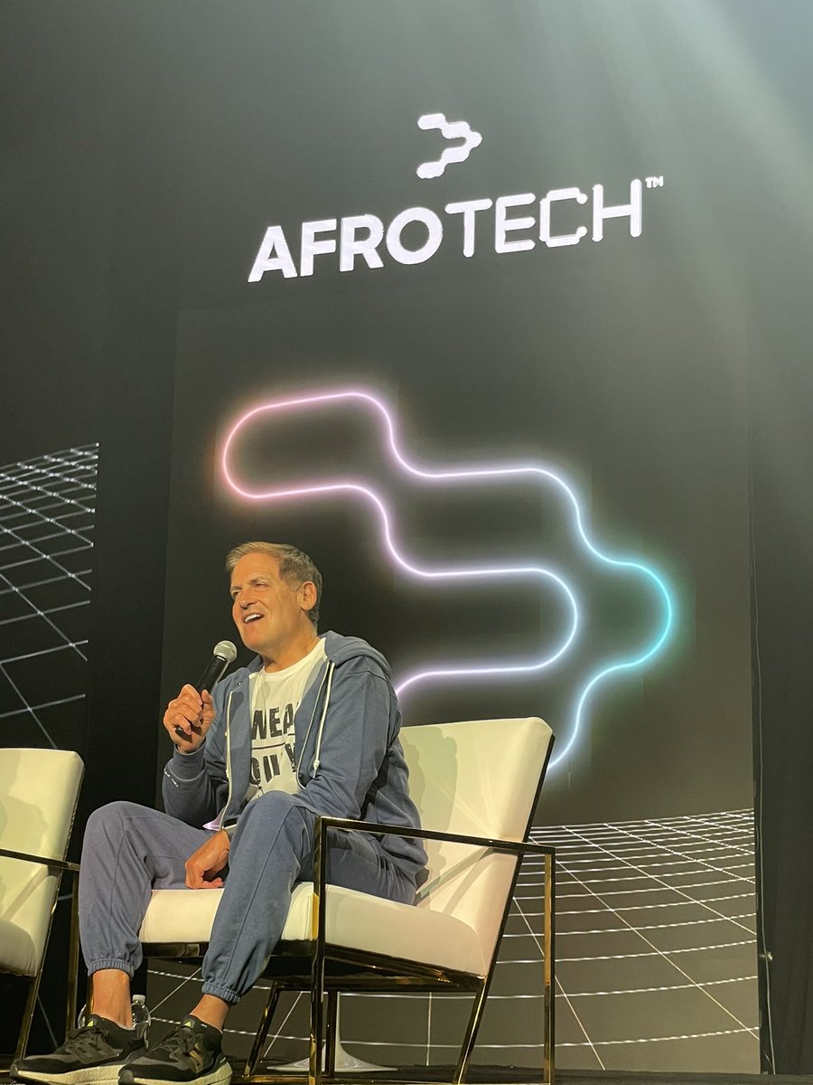 “Every business has setbacks. There’s no straight line.” <a href="/mcuban/">Mark Cuban</a> #AFROTECH22