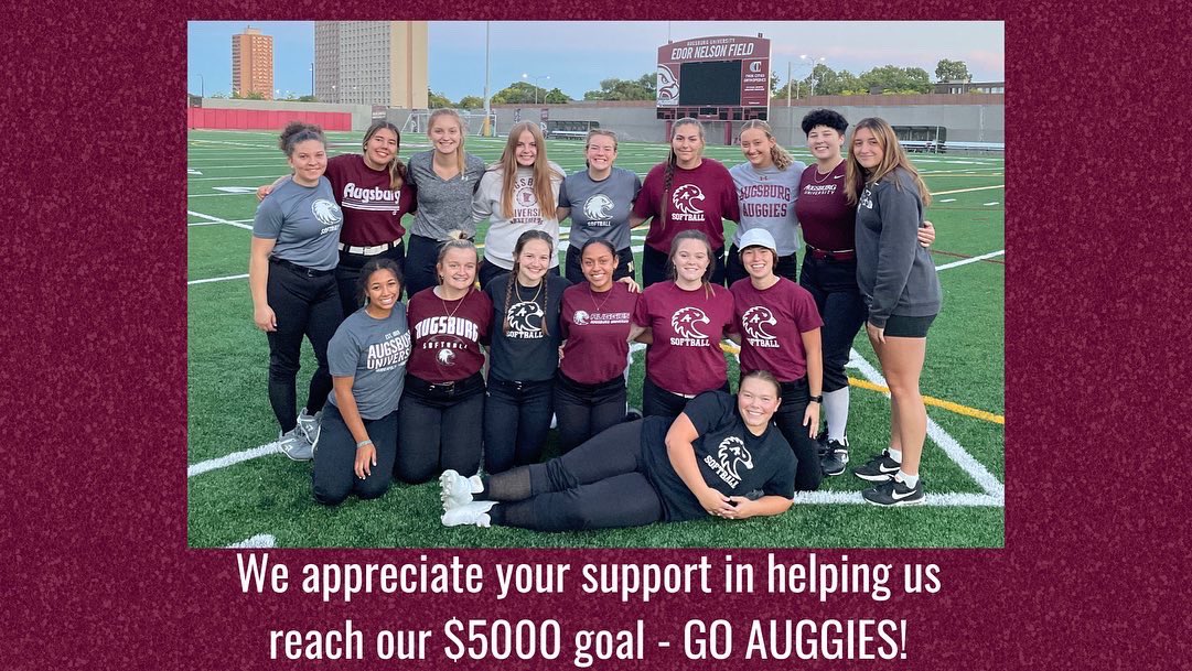 AugsburgSB's tweet photo. It’s Give To The Max season! 

We are once again looking to raise money for our annual Spring Training trip to Florida. Click the link in our bio to donate! #GTMD22 #AuggiePride https://t.co/uNKc1JKrmU