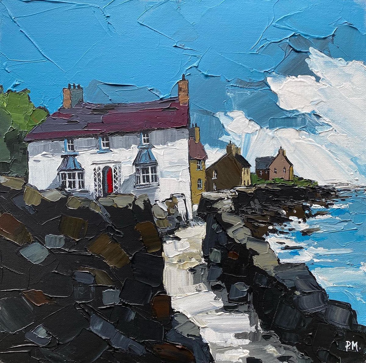 peteirgan1970's tweet photo. These two Paintings of Parrog are now at Gallery y Oriel, Newport, Pembs #galleryyoriel #welshart #artforwales #parrog #newportpembs #acrylicpainting #palletknifepainting https://t.co/kVsBLinRY2