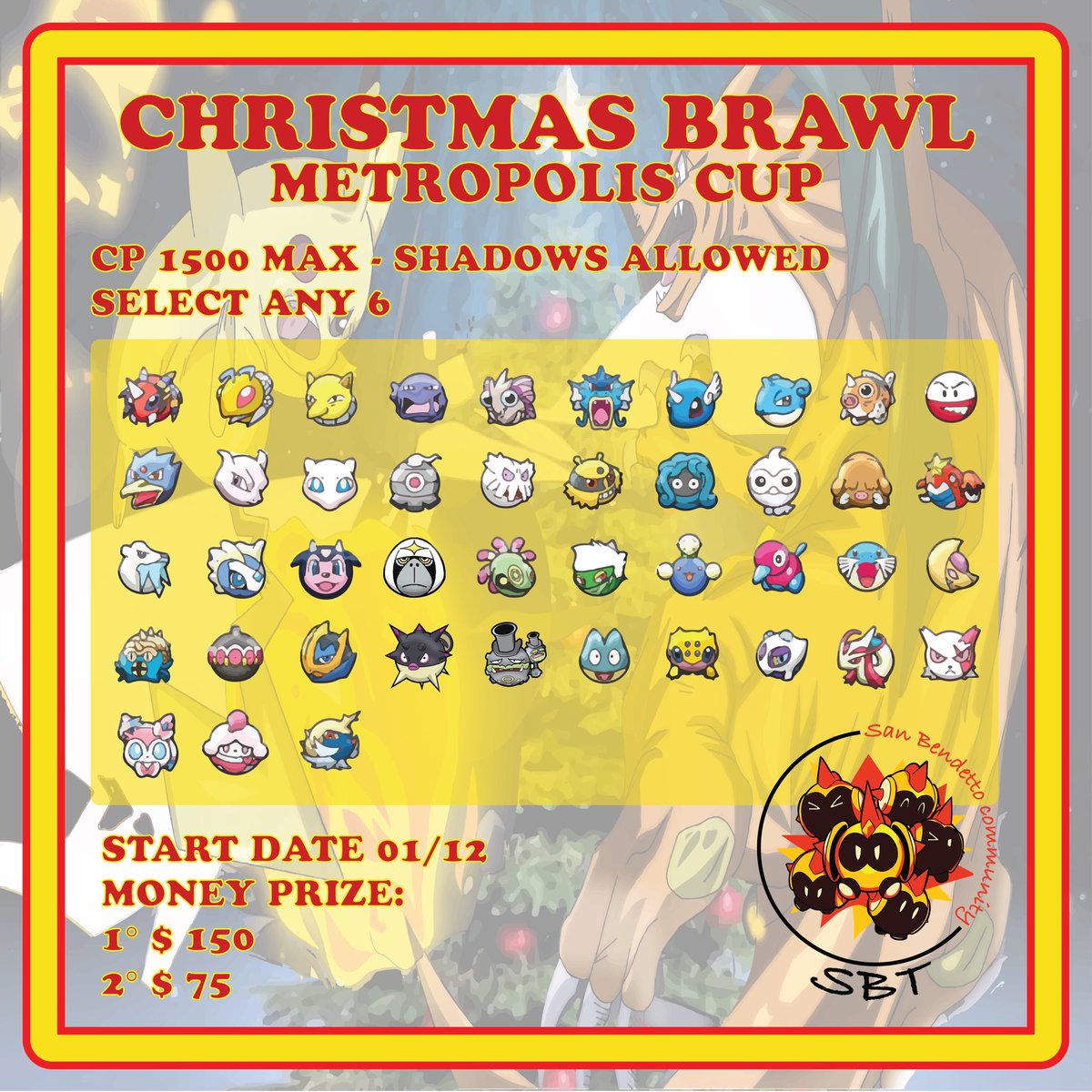 WE’RE BACK!!! silph.gg/t/vugd/san-ben… our community is glad to announce the Christmas brawl tournament with prize money. all the infos in our discord server!!! 🎄 🥊 ✨