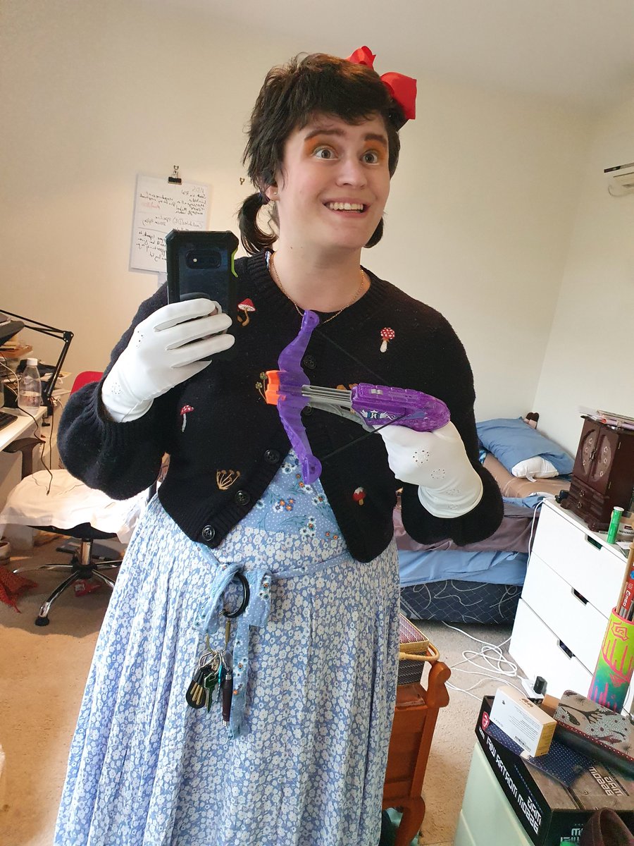alliedwolves's tweet photo. @TheStupendium I did a look inspired by your Toybox video for halloween. Your videos are amazing and I greatly enjoy your work broadly. https://t.co/GH1FkdjRWf