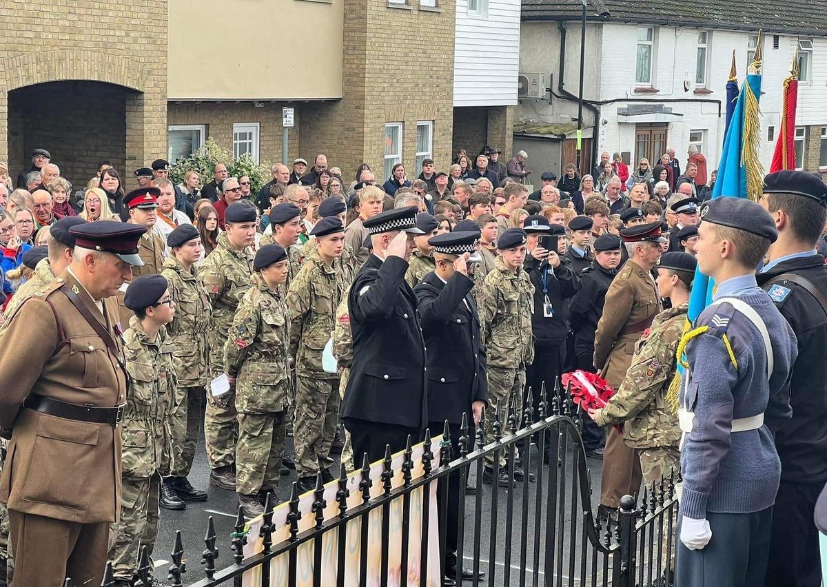 The Remembrance parade in Rayleigh high street 

Well done to all of those in the parade!