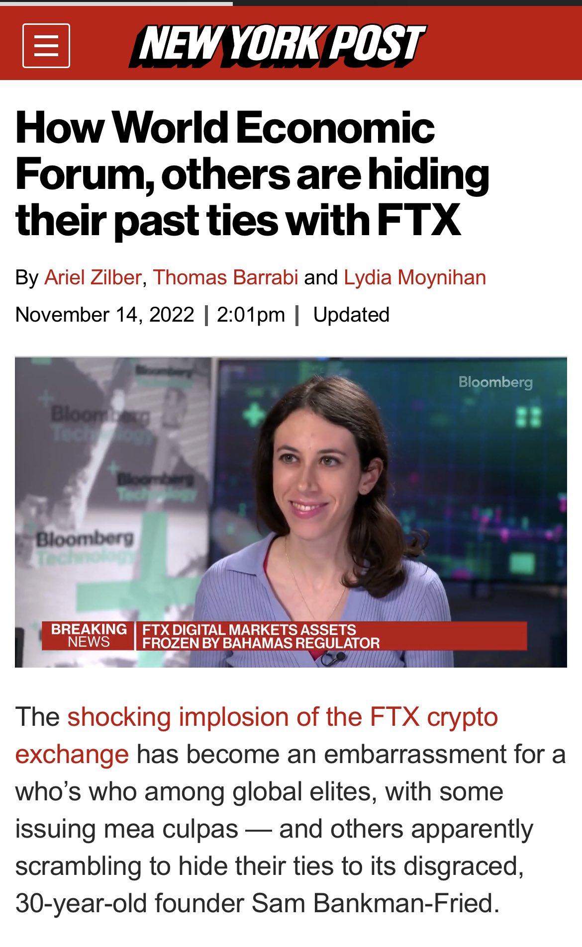 WEF und FTX