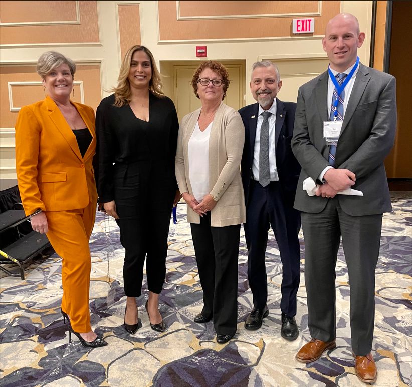 Celebrating <a href="/MassNAHRO/">Massachusetts NAHRO</a>'s 50th anniversary in awesome company with MassNAHRO ED Donna Brown-Rego, <a href="/citizensinn/">Citizens Inn</a>'s Carolina Trujillo, MassNAHRO Pres Connie Desbiens &amp; Mass. DCHD Director Ben Stone. Congrats! - MT