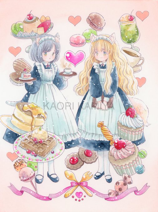 「long hair sweets」 illustration images(Latest)