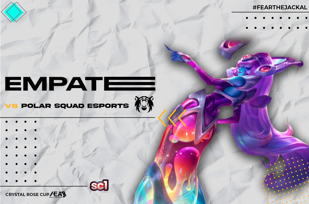 🐶| ⚡LEAGUE OF LEGENDS

Después de un par de partidas reñidas en la Grieta del Invocador quedamos empatados con Polar Squad, llevándose ellas el primer mapa y nosotros el segundo!

¡Que se vea el apoyo ⚔️E J É R C I T O⚔️ en las redes sociales!
#GoANS #FearTheJackal