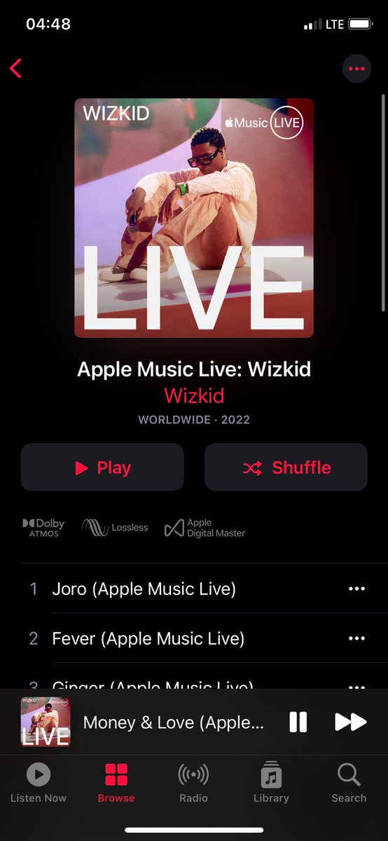 You cannot have a better experience as I’m having right now 😩
Sir Big Wiz Wizkid Ayo Balogun is a genius 🦅🐐❤️
#AppleMusicLive