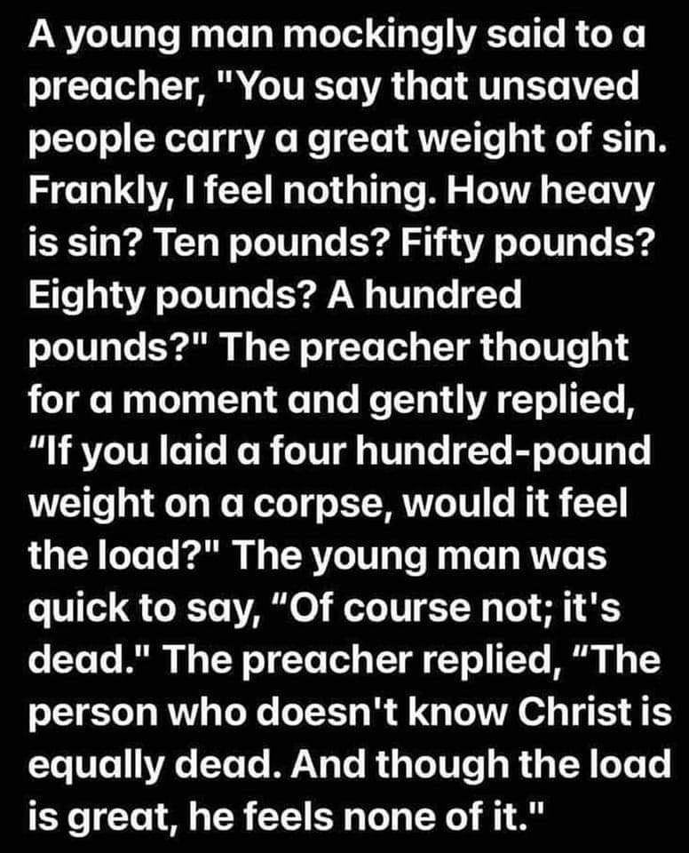 DebRuiz319's tweet photo. #Truth #Sin #DeadInSin #Unsaved #JesusSaves #weight https://t.co/VN2PZmMfA3