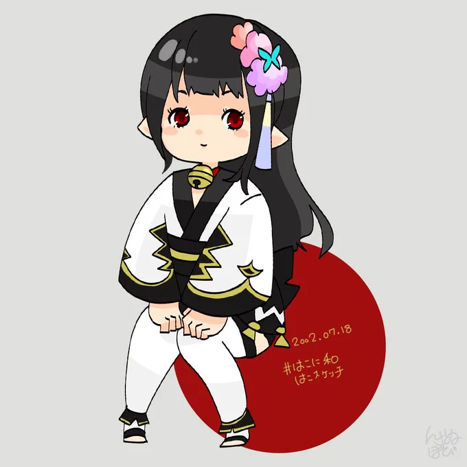待ちな、アタシそこそこララフェルが描ける…!?と思っている絵です 