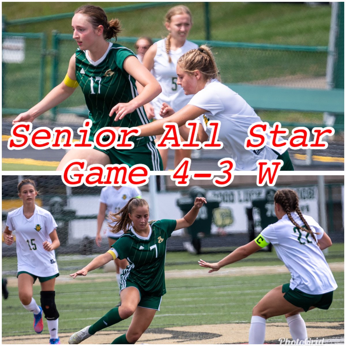 Tess and Annie played in the Senior All Star game on Sunday. BOTH scored and helped their team win.

Way to represent Athens!!