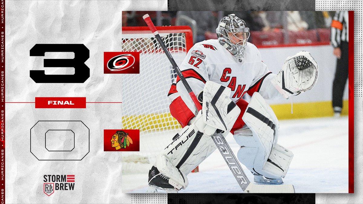 Canes's tweet photo. Carolina 3
Chicag 0 https://t.co/Wh8VFPhErj