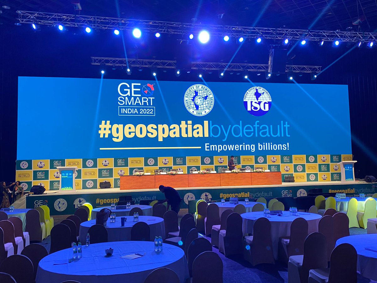 geospatialworld's tweet image. The stage is set for #GeoSmartIndia2022, and this year&apos;s theme is #geospatialbydefault: empowering billions.

Are you there yet!
#geospatial @isrssociety