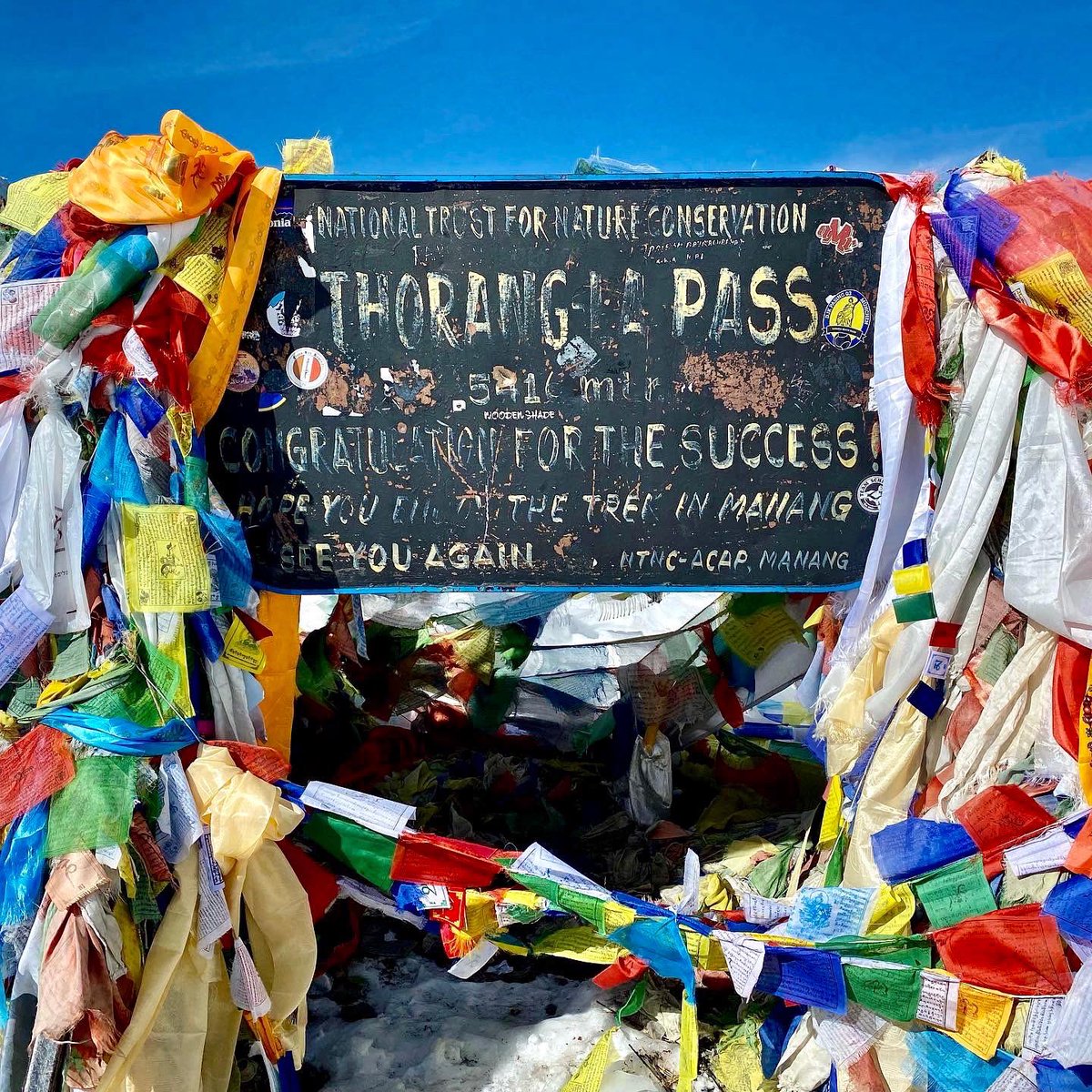 ilze_frey's tweet photo. Did it! I f****** did it! Thorong La pass - 5,416m (17,769ft), one of the world’s highest trekking passes! And Tilicho Lake - 4,919m, one of the world’s highest glacial lakes. Hardest thing I’ve ever done in life, harder than the Everest base camp. So proud of myself! 💪💪 https://t.co/WwhKAHYgMK