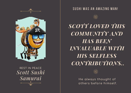 Paying Respect to my friend Sushi, changing my PFP to his.