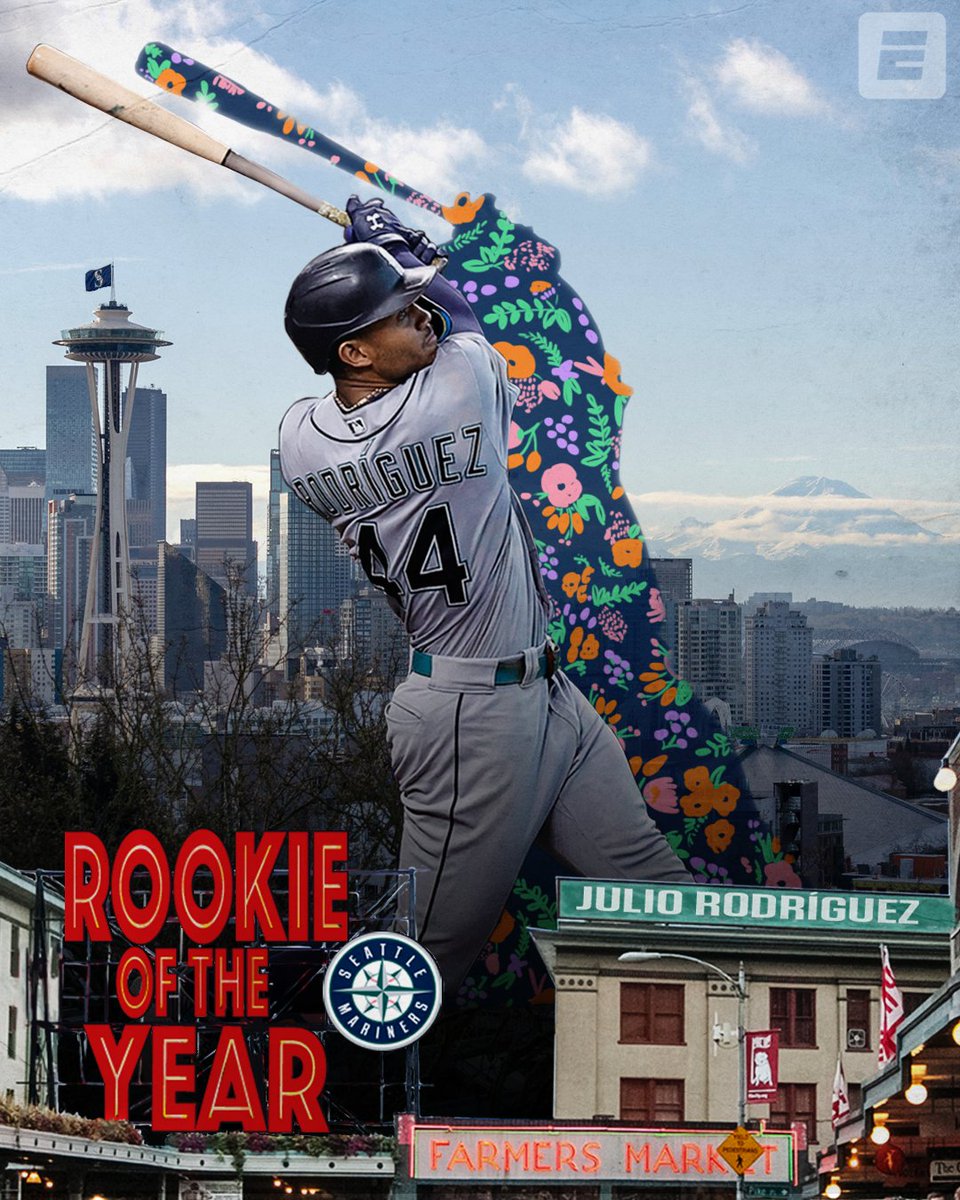 Julio Rodríguez is the 2022 AL Rookie of the Year‼️ JRODshow44 Mariners ESPN espn