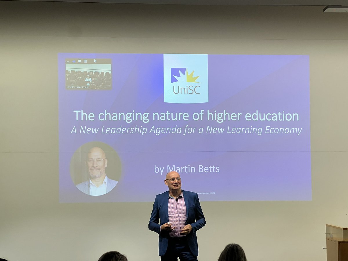 Opening session of <a href="/usceduau/">UniSC: University of the Sunshine Coast</a> Learning and Teaching forum. Prof Martin Betts on the changing nature of higher education.