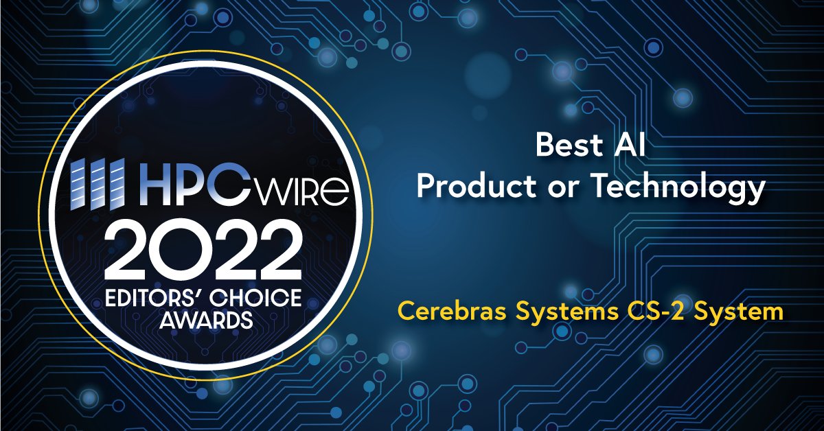 We are honored to have been selected as the Editors’ Choice winner for Best #AI Product or Technology by @HPCwire this year! #HPCwireRCA22 #deeplearning #artificialintelligence