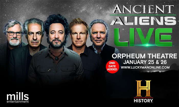 SECOND SHOW ADDED 👽 Due to demand we've added a second date, January 25th, for Ancient Aliens at the Orpheum Theatre - Phoenix.   Tickets for both shows are on sale now!    bit.ly/3tuwFSx

#ancientaliens #ancientalienslive