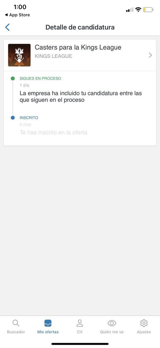 Primer proceso superado…SEGUIMOS! <a href="/KingsLeague/">Kings League Spain</a> <a href="/IbaiLlanos/">Ibai</a> <a href="/InfoJobs/">InfoJobs</a>