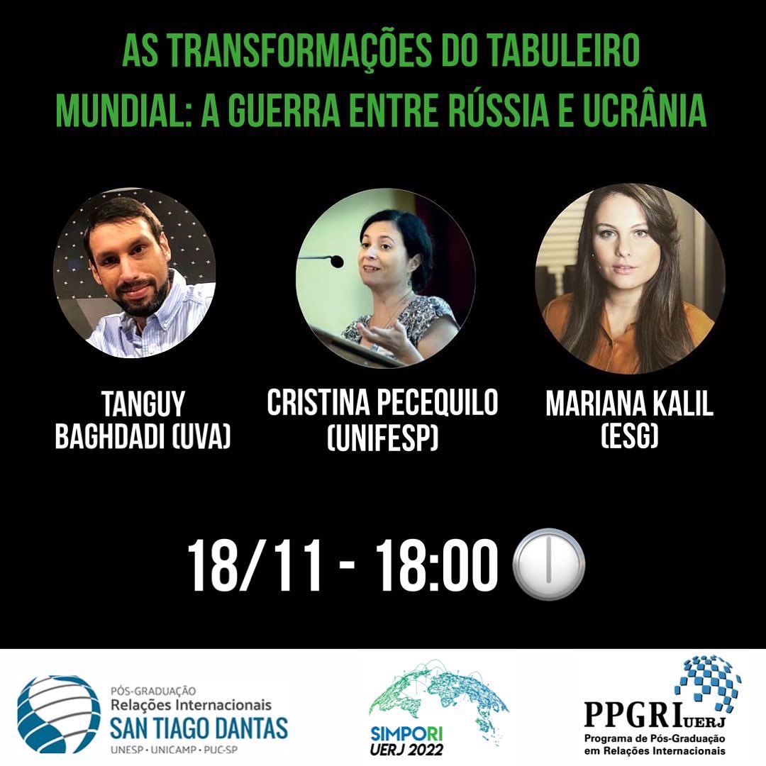 simpori24's tweet photo. Chegou a semana mais esperada! O Simpori2022 começa nessa quarta feira (16) e ao longo de nossa programação teremos mesas com temas e palestrantes incríveis. Os temas são:
#relacoesinternacionais #ppgri #uerj https://t.co/ulAIRChvCx