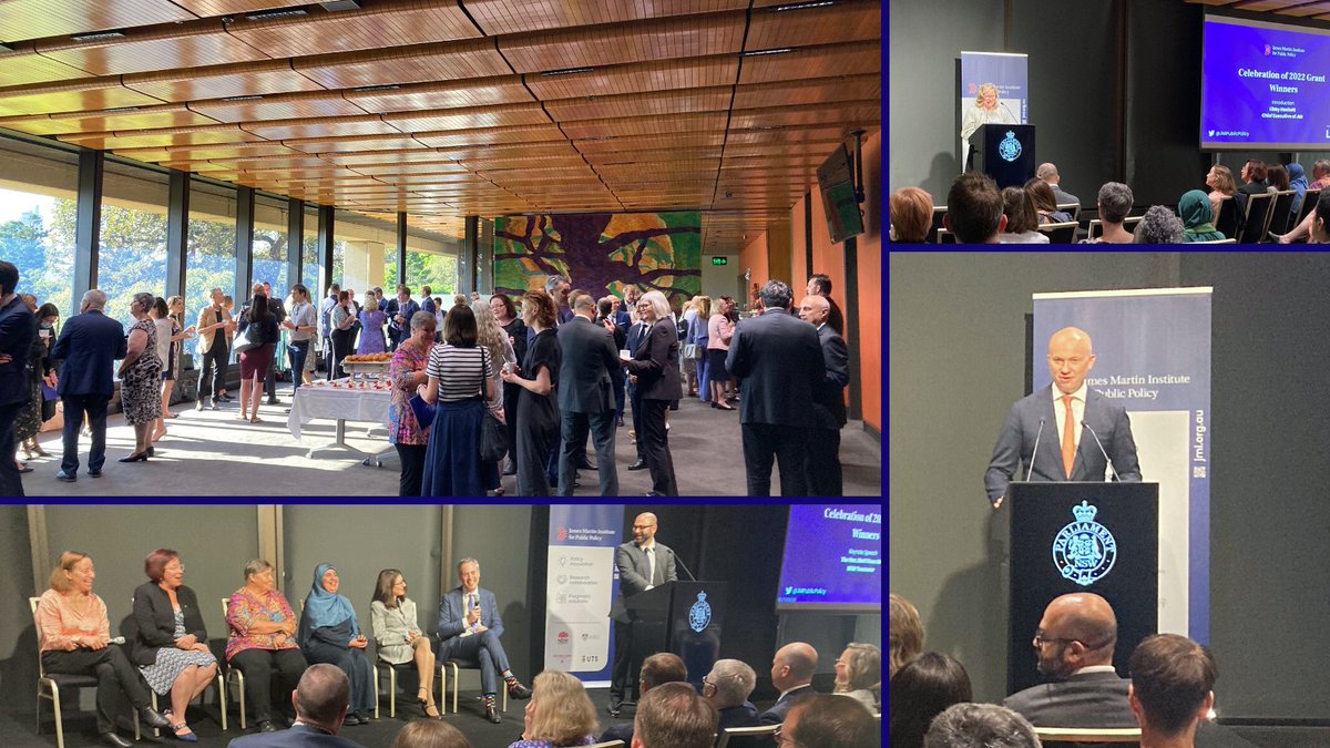 A wonderful morning to celebrate and showcase the winners of the 2022 JMI Policy Challenge Grants at NSW Parliament. Congrats to the winners and thank you NSW Treasurer <a href="/Matt_KeanMP/">The Hon. Matt Kean</a> for your keynote. #research #collaboration #publicpolicy #innovation