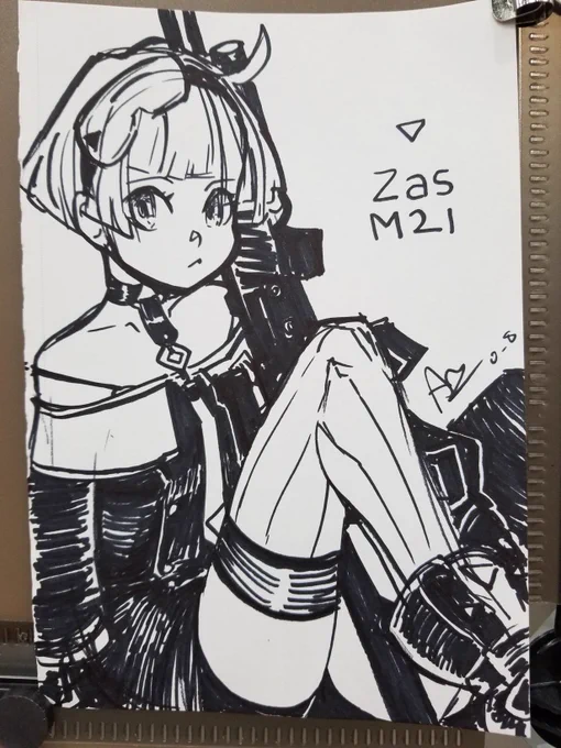 Thanks to everyone who stopped by the table at KumoriCon! 

Here's a commission I did of Zas M21 from Girls Frontline 