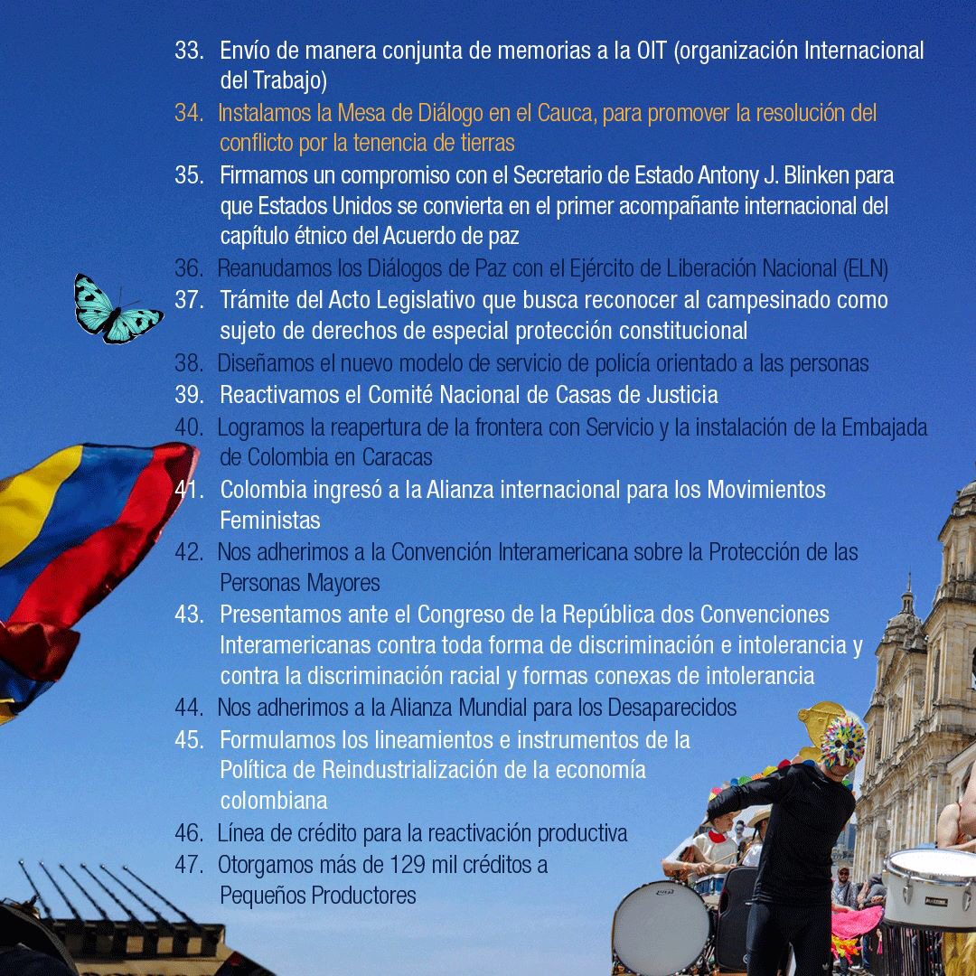 GustavoBolivar's tweet photo. Mañana #MarchoPorPetro
Hay que celebrar el cambio, respaldar al Gobierno, defender las reformas!
Aquí 100 hechos que demuestran, objetivamente, que Petro ha hecho más por Colombia en 3 meses que muchos gobiernos en años.
Favor RT
#100HechosEn100Días 
#100DiasDeCambio
Abro🧵 https://t.co/A2FKxUsg66