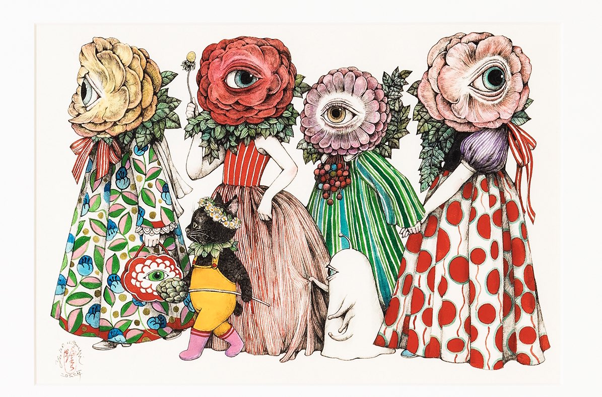 「オンラインでも入札できるようです#POLA#オークション 」|Yuko higuchi ヒグチユウコのイラスト