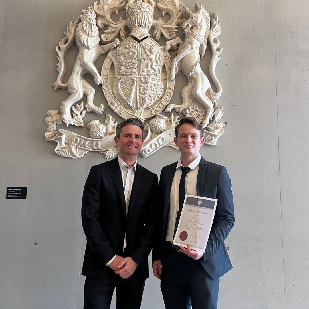 DslLaw's tweet photo. Congratulations to our very own Alex Stewart who was admitted as a Solicitor to the Supreme Court of Queensland last Monday. 

Join us in celebrating all of his hard work. 🎉🎉

📸 - @lananoir 

#admittedasasolicitor #supremecourt https://t.co/HcglS9hcdL