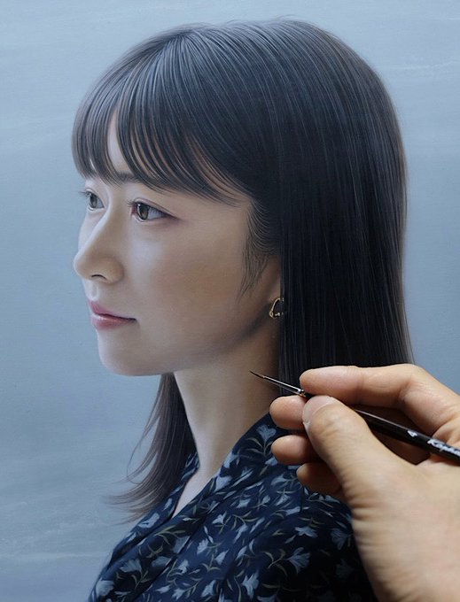 絵画 油絵 少女 佐藤道功 美術品 絵画/タペストリ burncenter.ru
