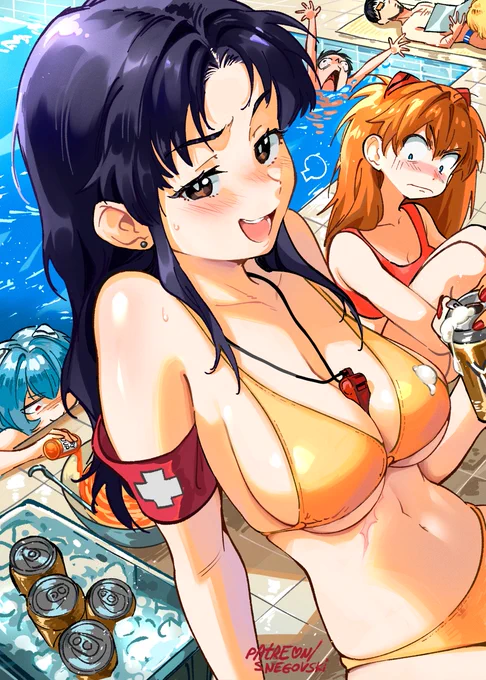 Misato and her beer 
