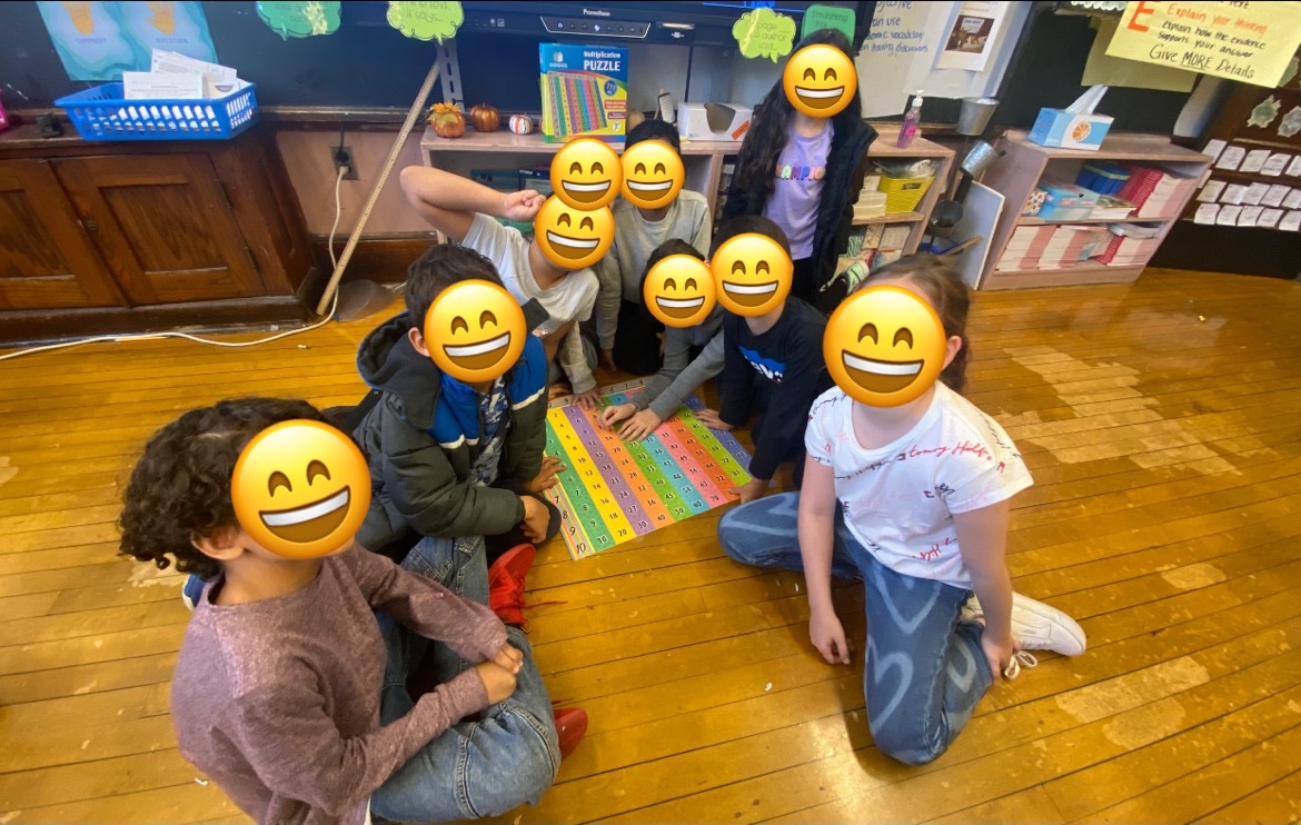 Students are all about mastering their multiplication facts! Today a group of students were able to master the multiplication puzzle in 20 mins!! 😮Great teamwork was shown 🧡