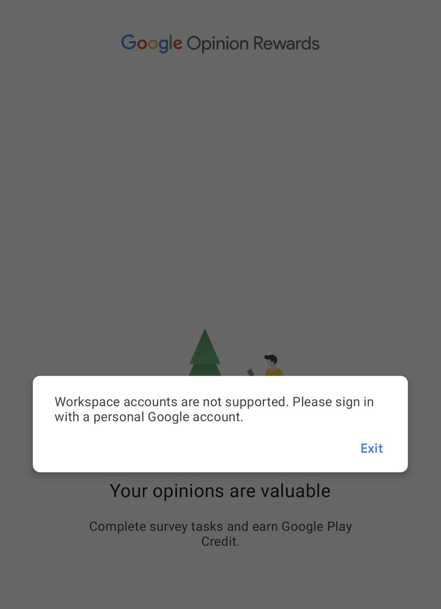 frobie's tweet image. Hey @Google why are you squeezing Google Workspace users? I was able to use Google Rewards last week then I got logged out now it says my account isn't compatible. If you're going to do stuff like this at least let me transfer my purchases out
