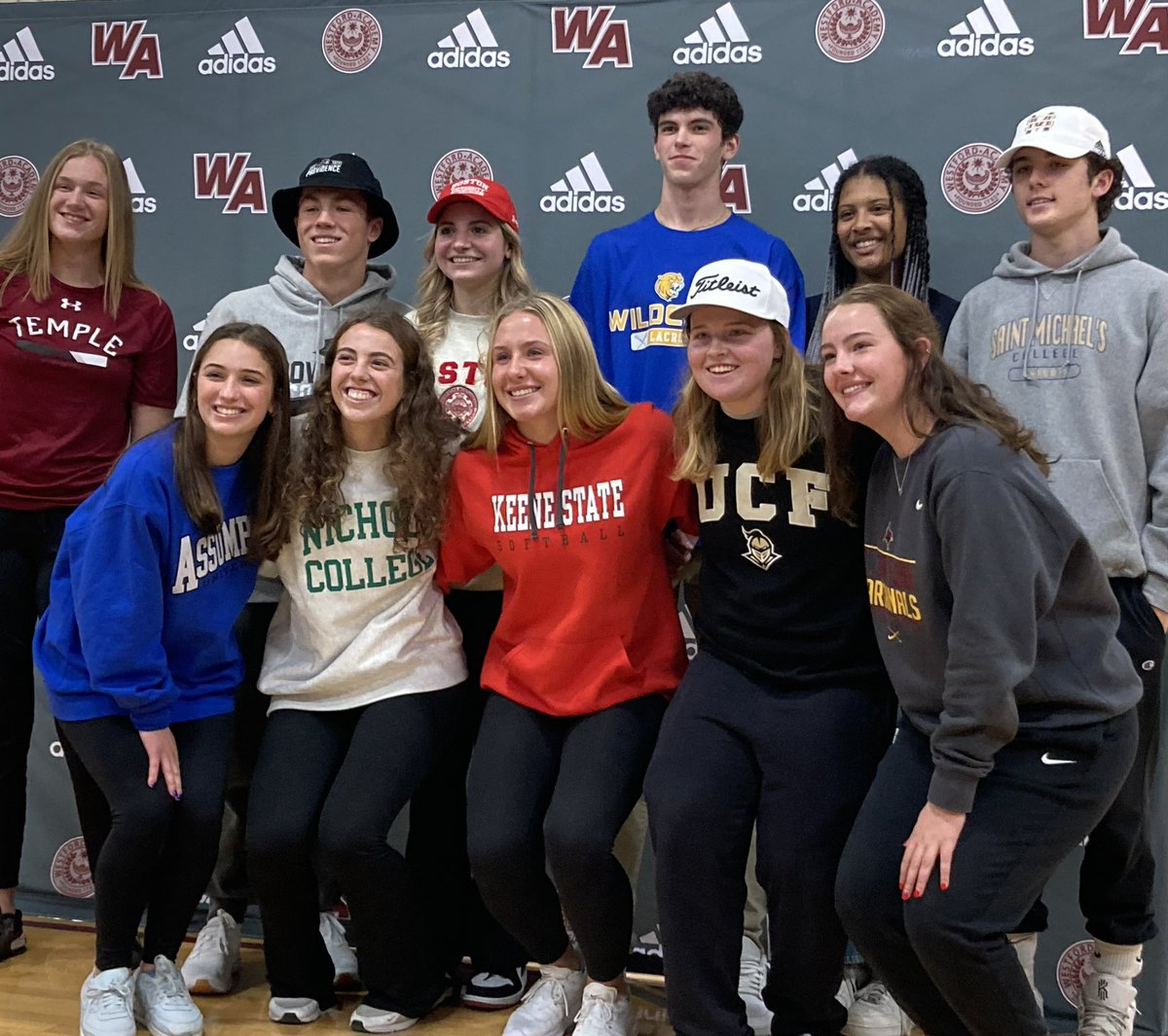 TheWAGhosts's tweet photo. Congratulations to all the WA Students that took part in todays “Committed Student Athletes Day”! Good luck next year! @GlobeLars @BostonHeraldHS @WAGhostwriter @LowellSun @LowellSunSports https://t.co/UsFCYs5z4D
