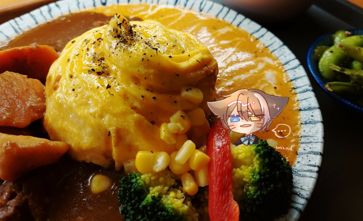 yususu1107's tweet photo. 🍛🥦🍅

-
-
-
-
連討厭蔬菜的凱特都能吃得津津有味的(要在洛克發現之前挑光蔬菜)

✨雙色牛肉&amp;南洋風味咖哩✨

#飯友系列 #食物是照片
#KatePatterson 
#厚哩咖在 #吃吃
#originalcharacter  #oc https://t.co/h4P8nIvjA4