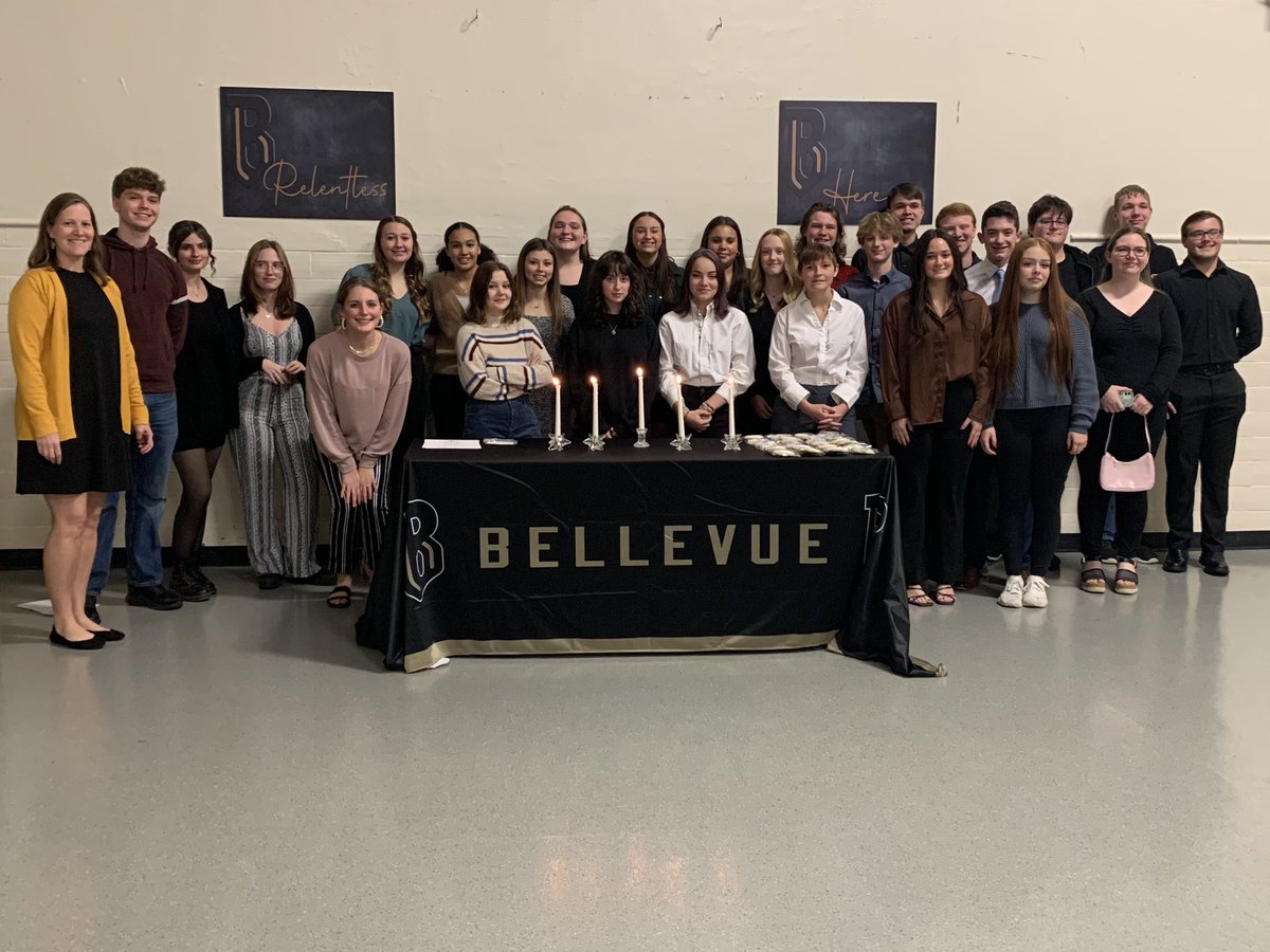 🖤💛NHS Induction Ceremony💛🖤Congratulations to our 22 new members!